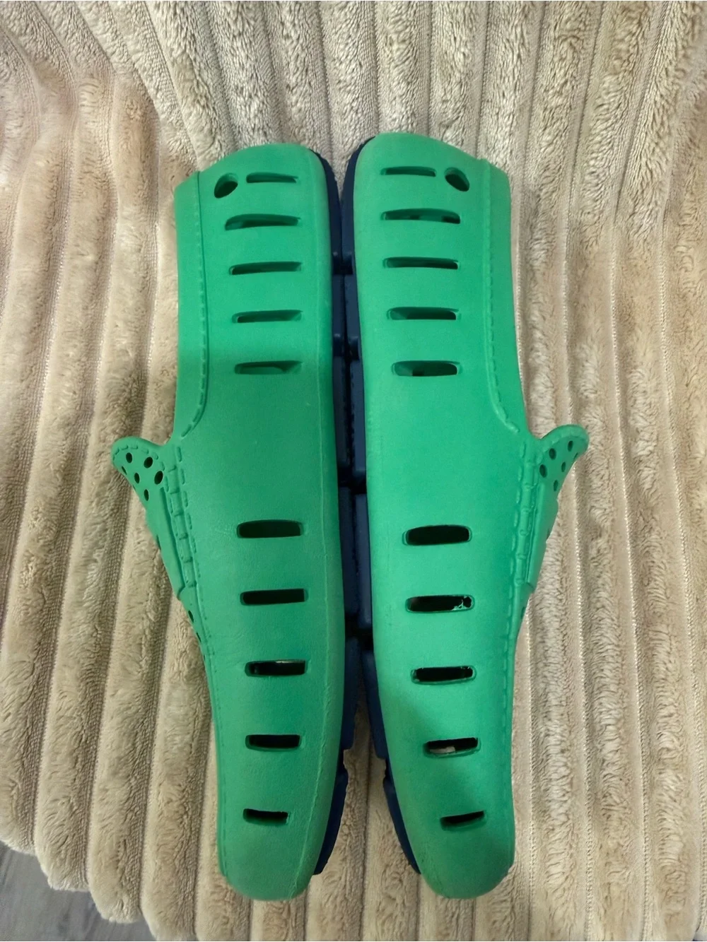 Men's Ventilated Green Slip-On Water Loafers